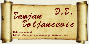 Damjan Doljančević vizit kartica